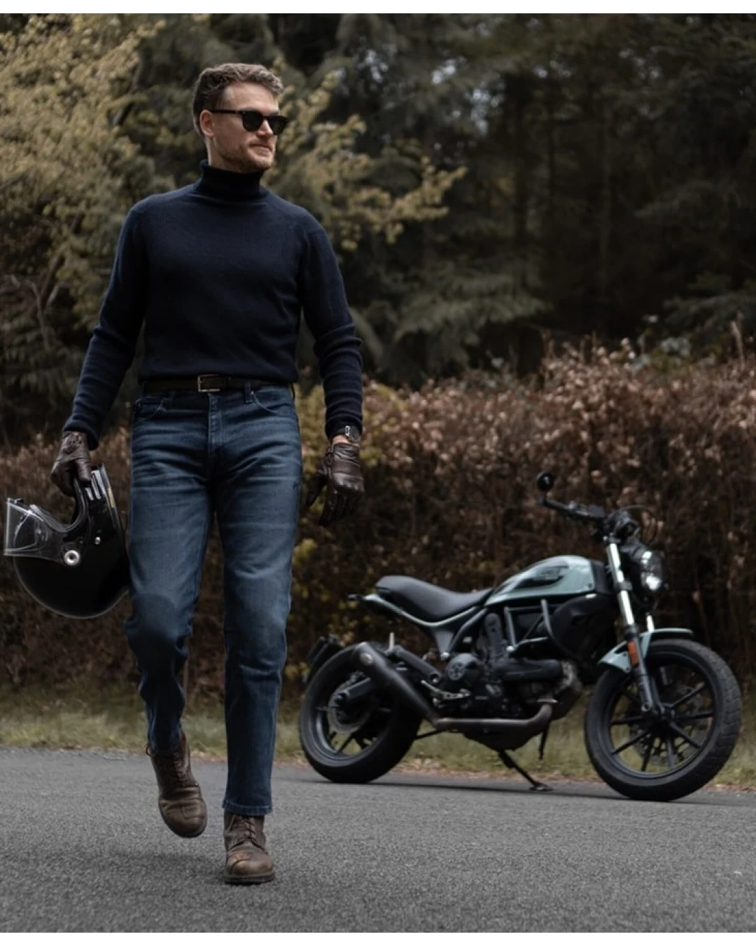 Мото ръкавици Pando Moto ONYX BROWN