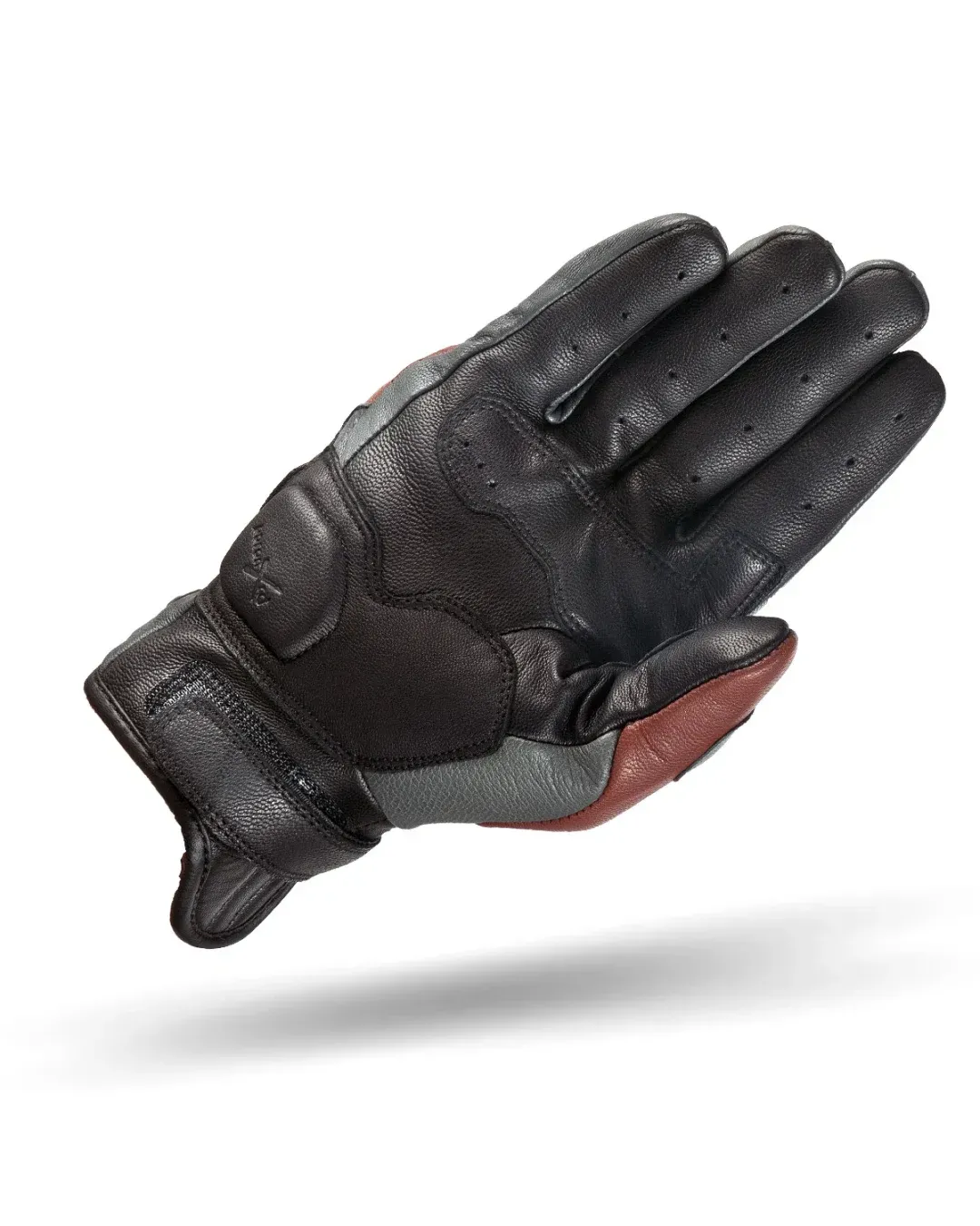Мото ръкавици SHIMA CALIBER BLACK/BROWN/GRAY