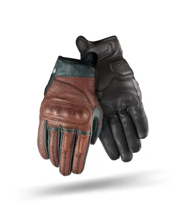 Мото ръкавици SHIMA CALIBER BLACK/BROWN/GRAY