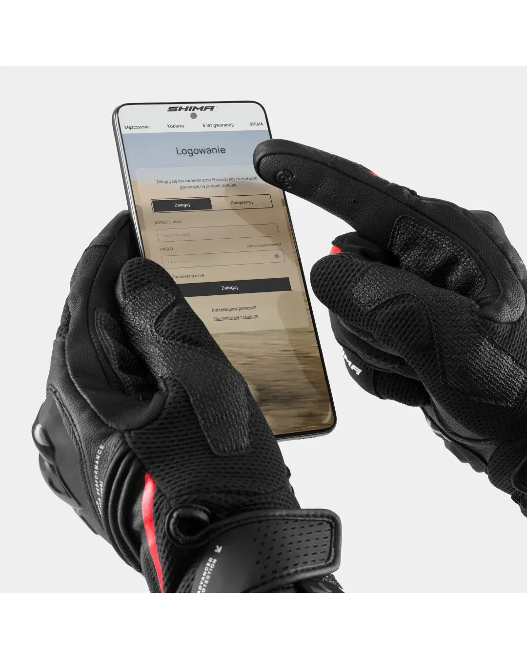 Мото ръкавици SHIMA SPARK 3.0 BLACK/RED
