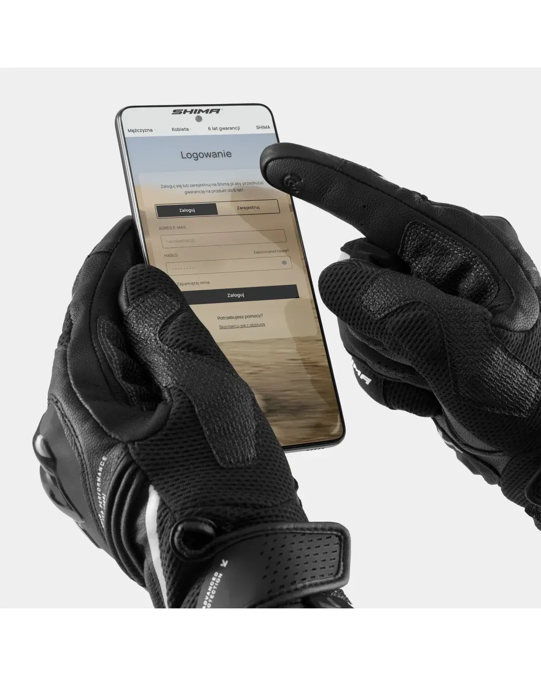 Мото ръкавици SHIMA SPARK 3.0 BLACK/WHITE