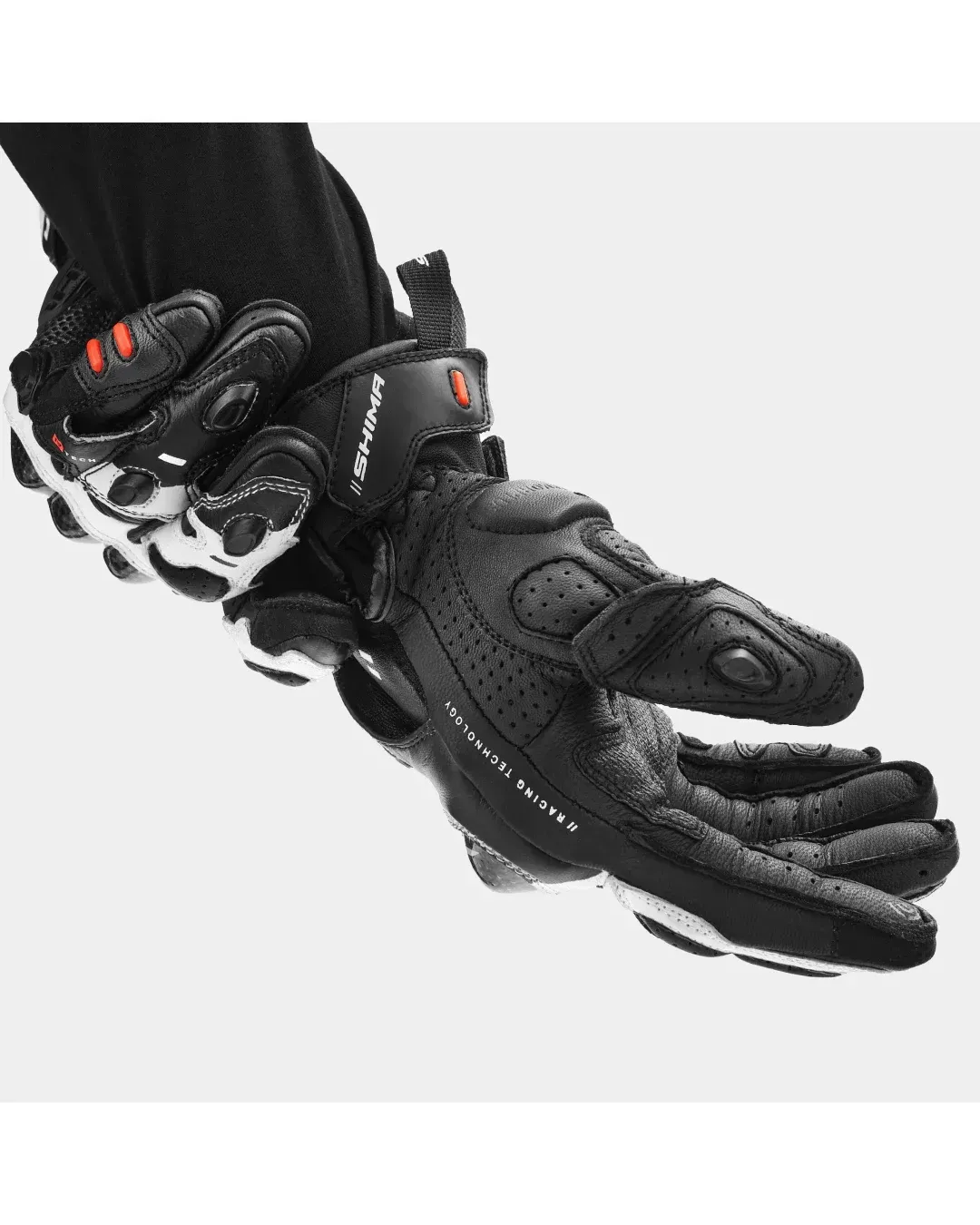 Мото ръкавици SHIMA XRS-3 BLACK/WHITE