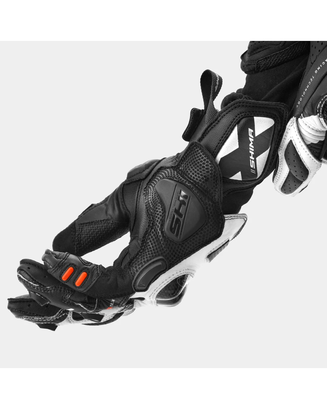 Мото ръкавици SHIMA XRS-3 BLACK/WHITE