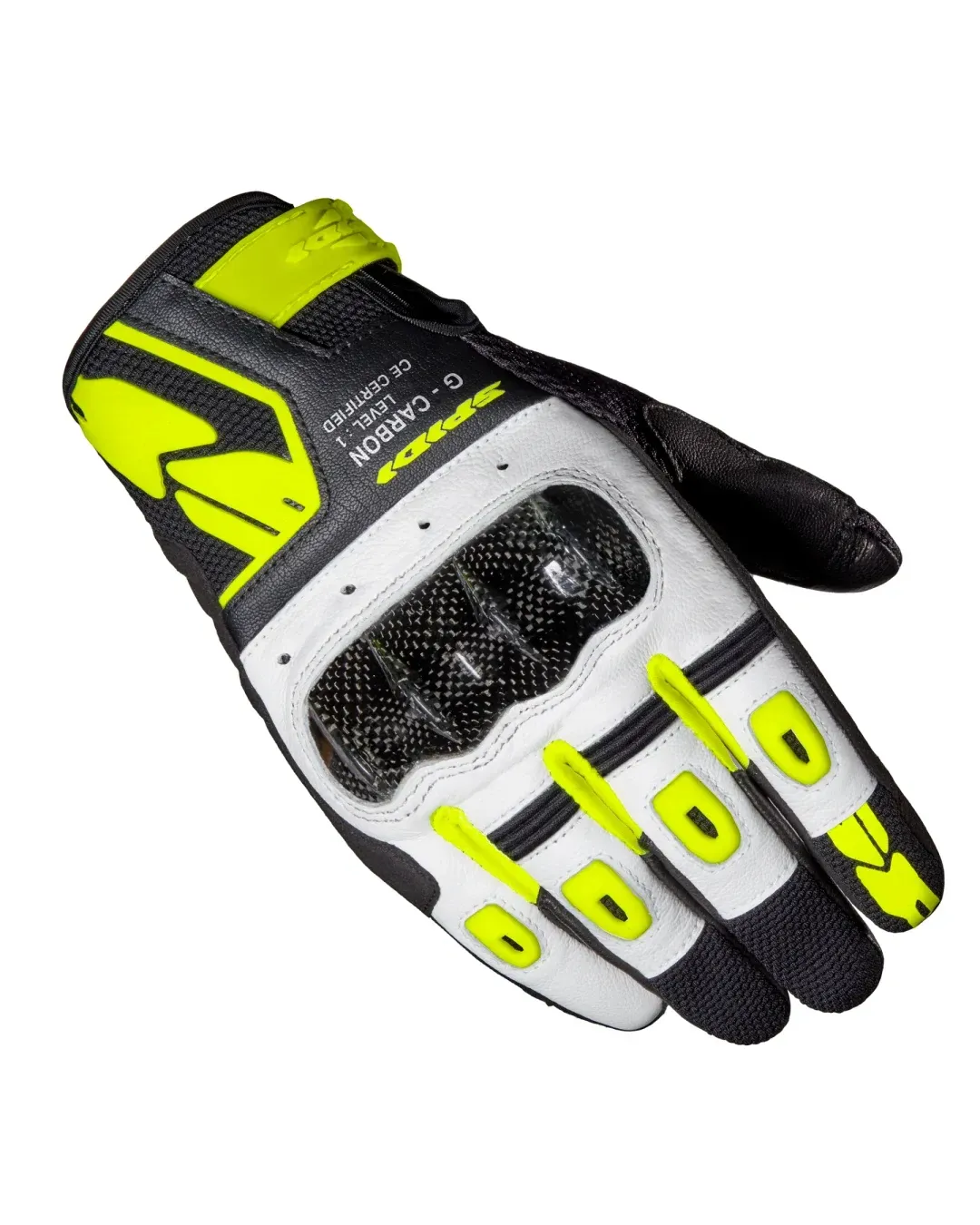Мото ръкавици SPIDI G-CARBON BLACK/FLUO YELLOW