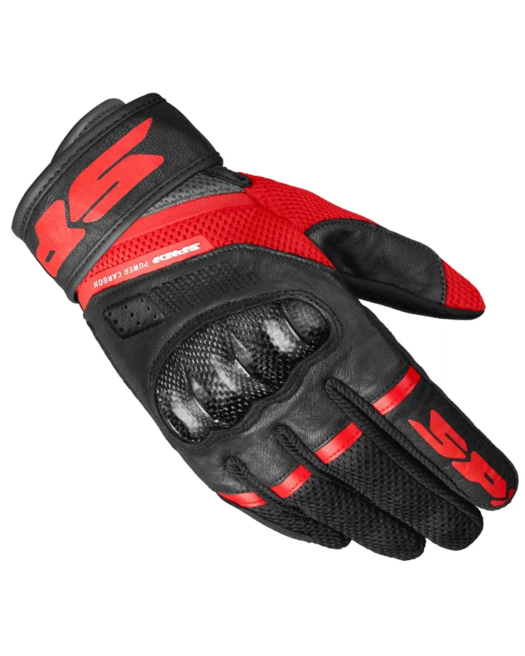 Мото ръкавици SPIDI POWER CARBON BLACK/RED