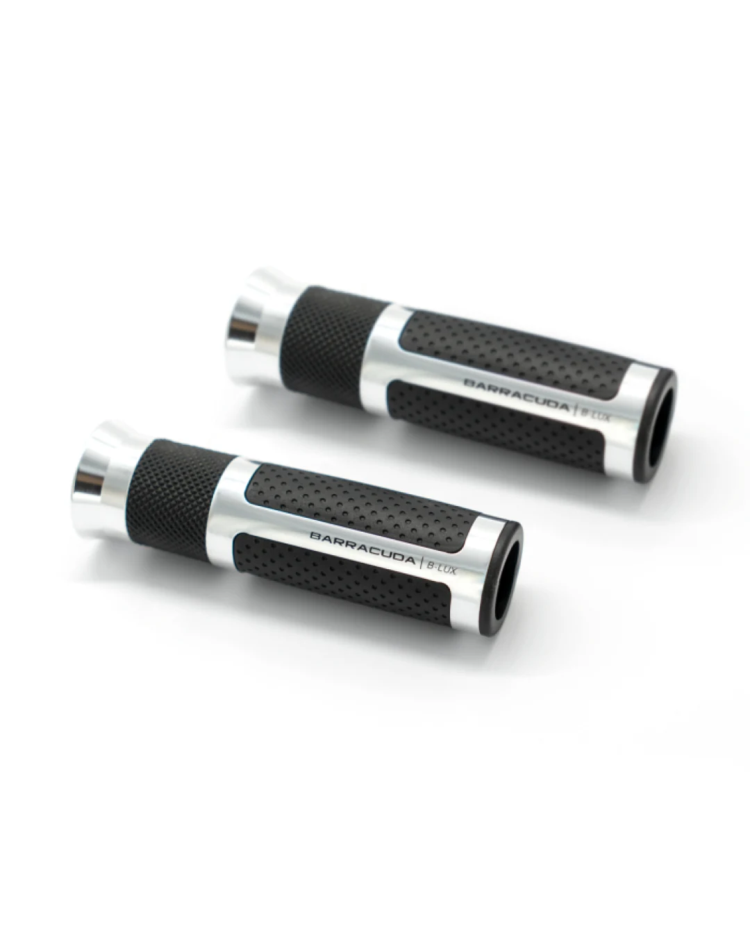 Мото ръкохватки BARRACUDA B-LUX RACING GRIPS SILVER