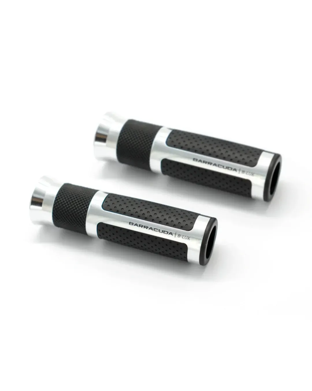 Мото ръкохватки BARRACUDA B-LUX RACING GRIPS SILVER