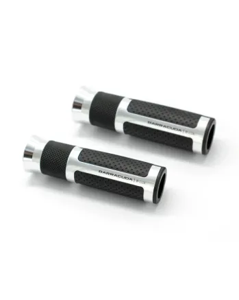 Мото ръкохватки BARRACUDA B-LUX RACING GRIPS SILVER