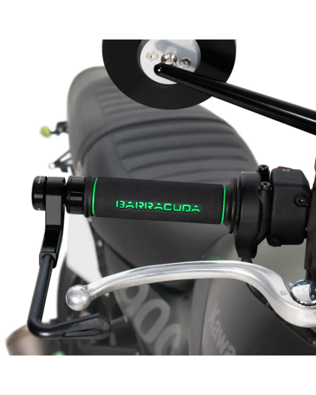 Мото ръкохватки BARRACUDA BASIC RACING GRIPS GREEN