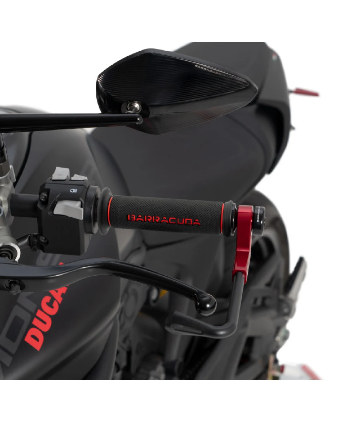 Мото ръкохватки BARRACUDA BASIC RACING GRIPS RED