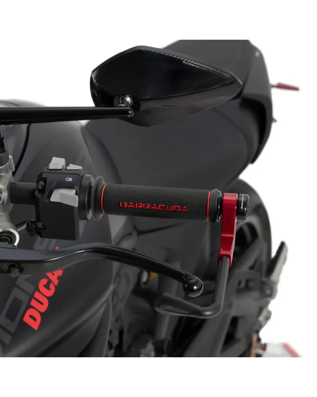 Мото ръкохватки BARRACUDA BASIC RACING GRIPS RED