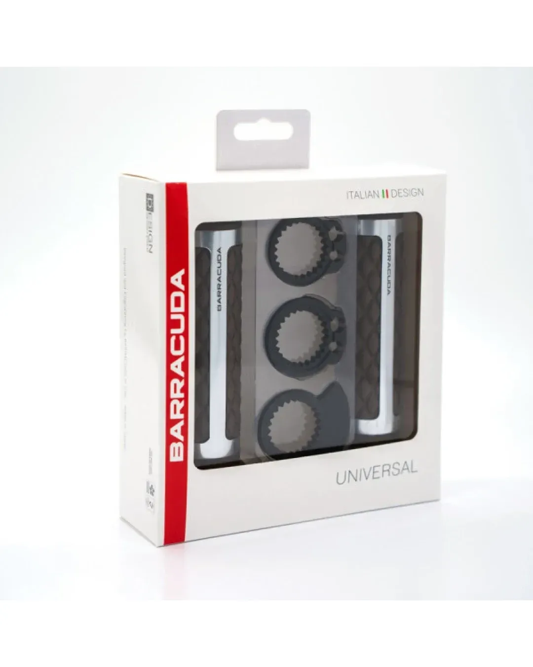 Мото ръкохватки BARRACUDA CLASSIC  BLACK  SILVER GRIPS