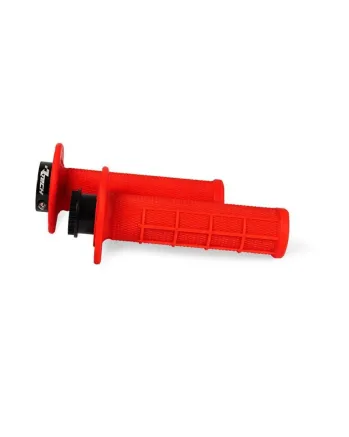 Мото ръкохватки RACETECH Lock On Neon Red