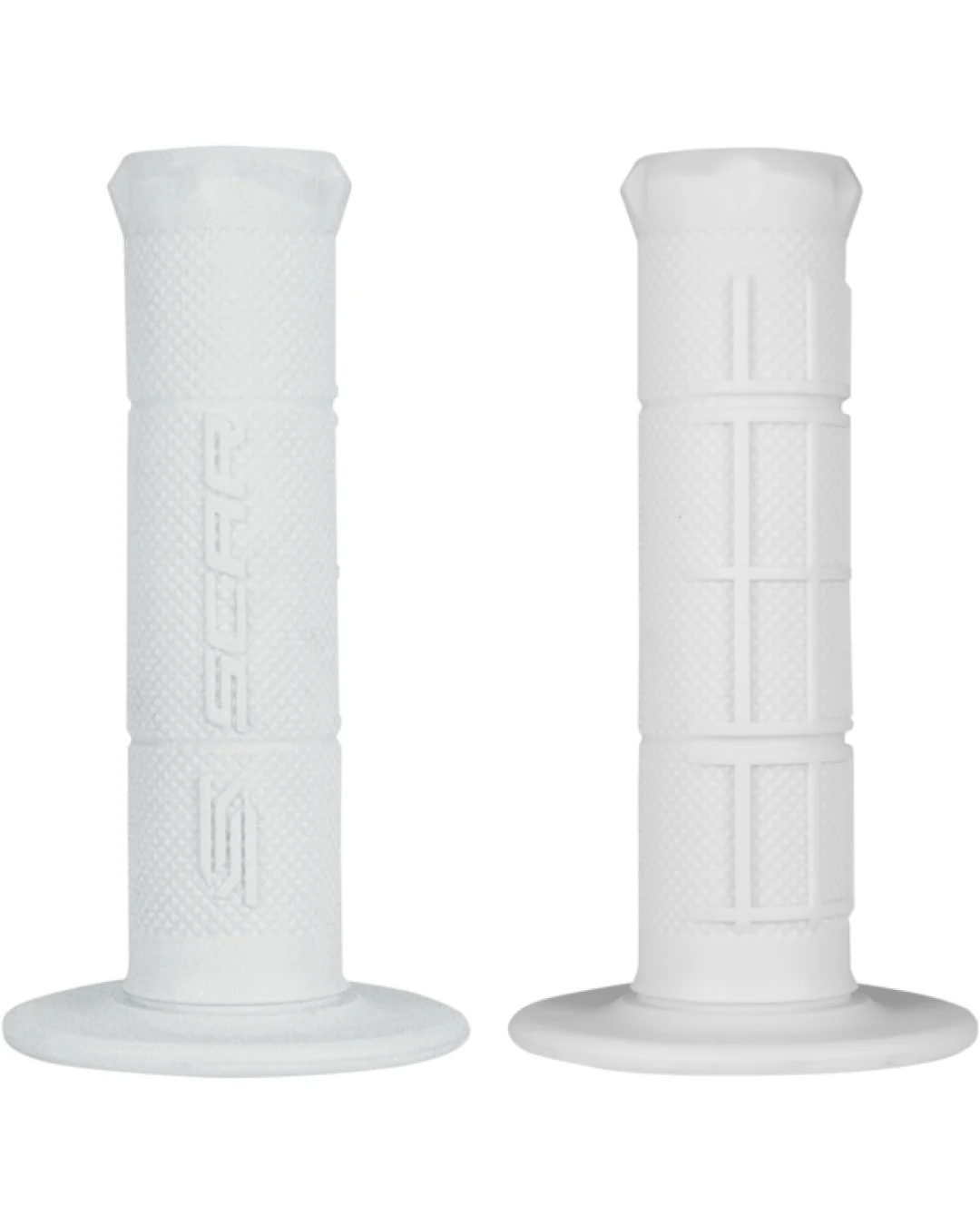 Мото ръкохватки SCAR HALF WAFFLE WHITE
