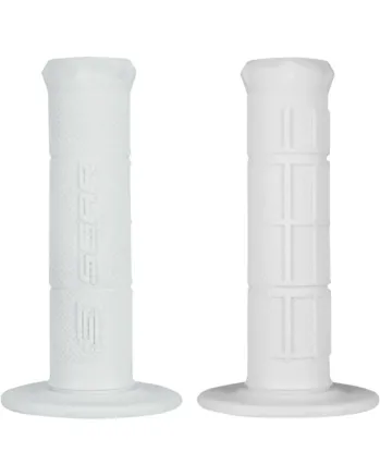Мото ръкохватки SCAR HALF WAFFLE WHITE