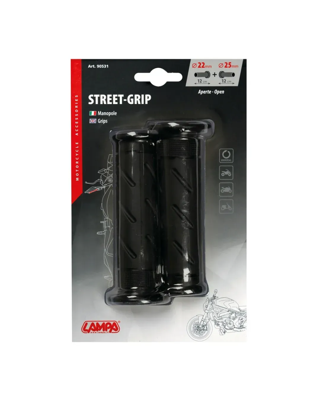 Мото ръкохватки Street Grip Black 90531