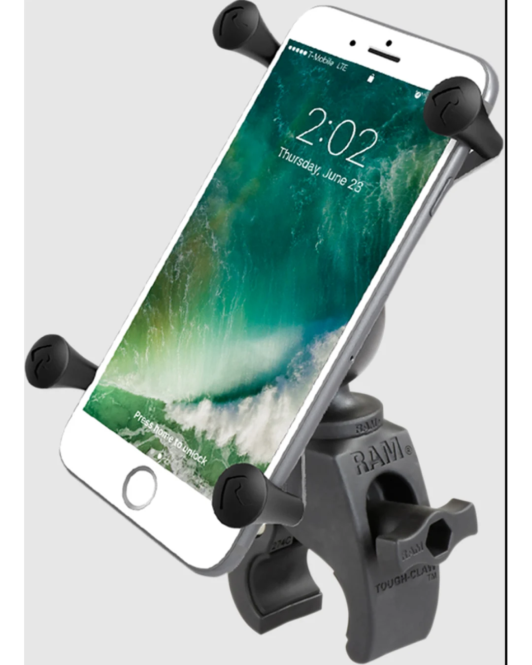 Мото стойка за телефон RAM-MOUNTS X-Grip RAM-B-400-A-HOL-UN10BU за големи смартфони