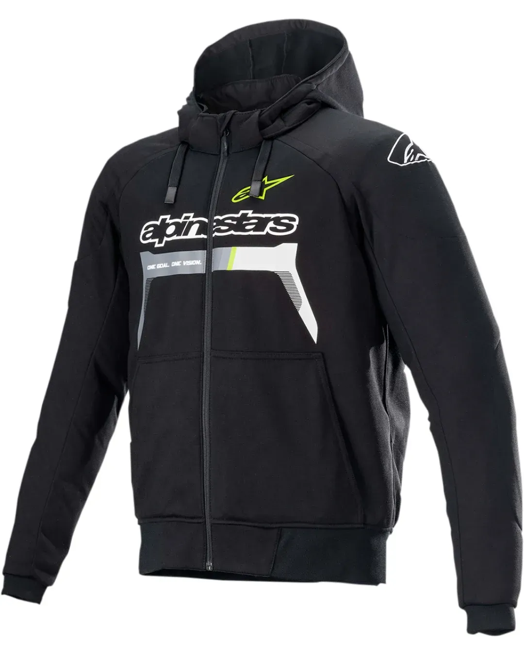 Мото суичър ALPINESTARS Chrome Sport BLACK/YELLOW