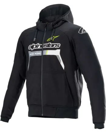Мото суичър ALPINESTARS Chrome Sport BLACK/YELLOW