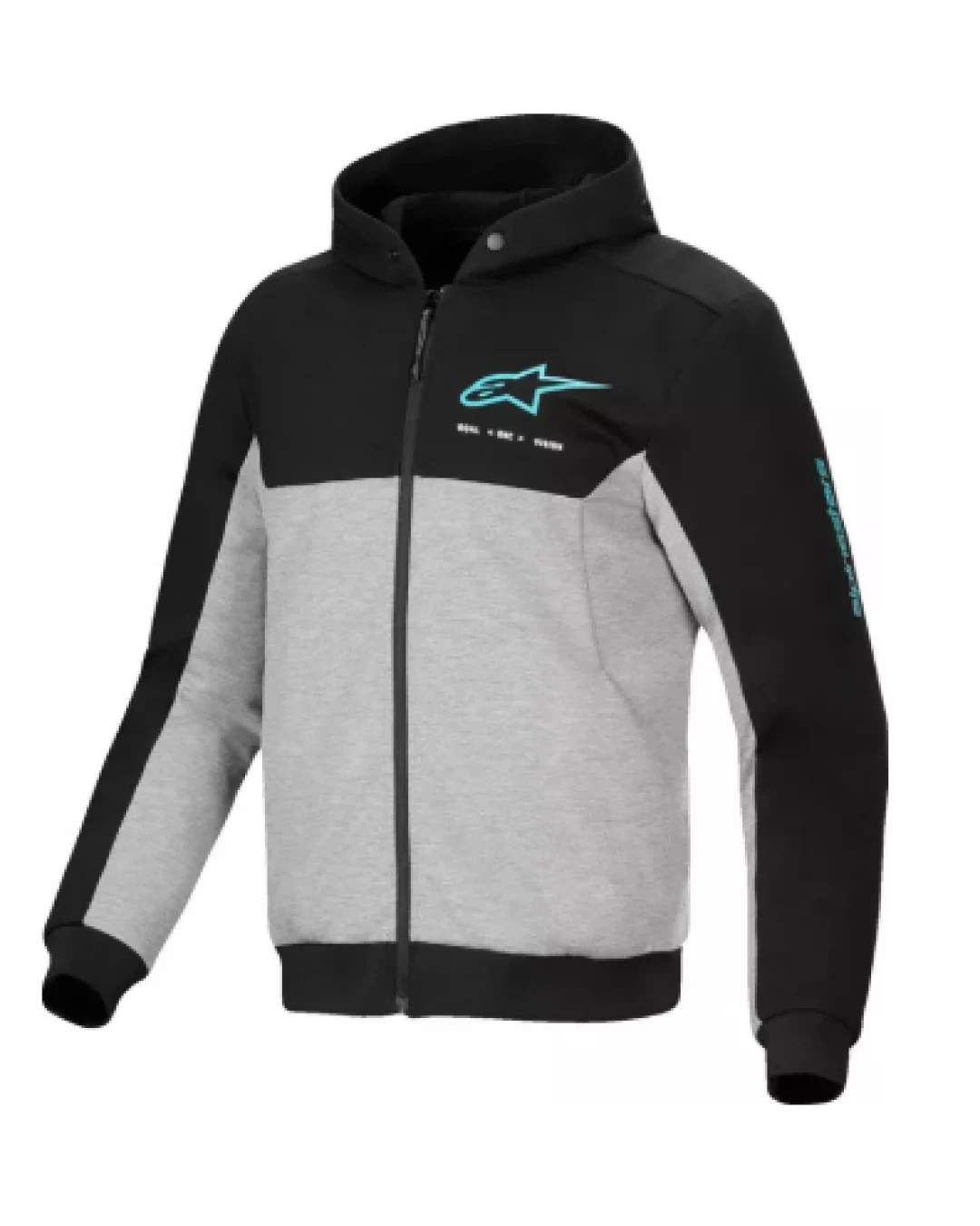 Мото суичър ALPINESTARS CHROME V2 SPORT BK/GY/TQ