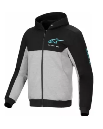 Мото суичър ALPINESTARS CHROME V2 SPORT BK/GY/TQ