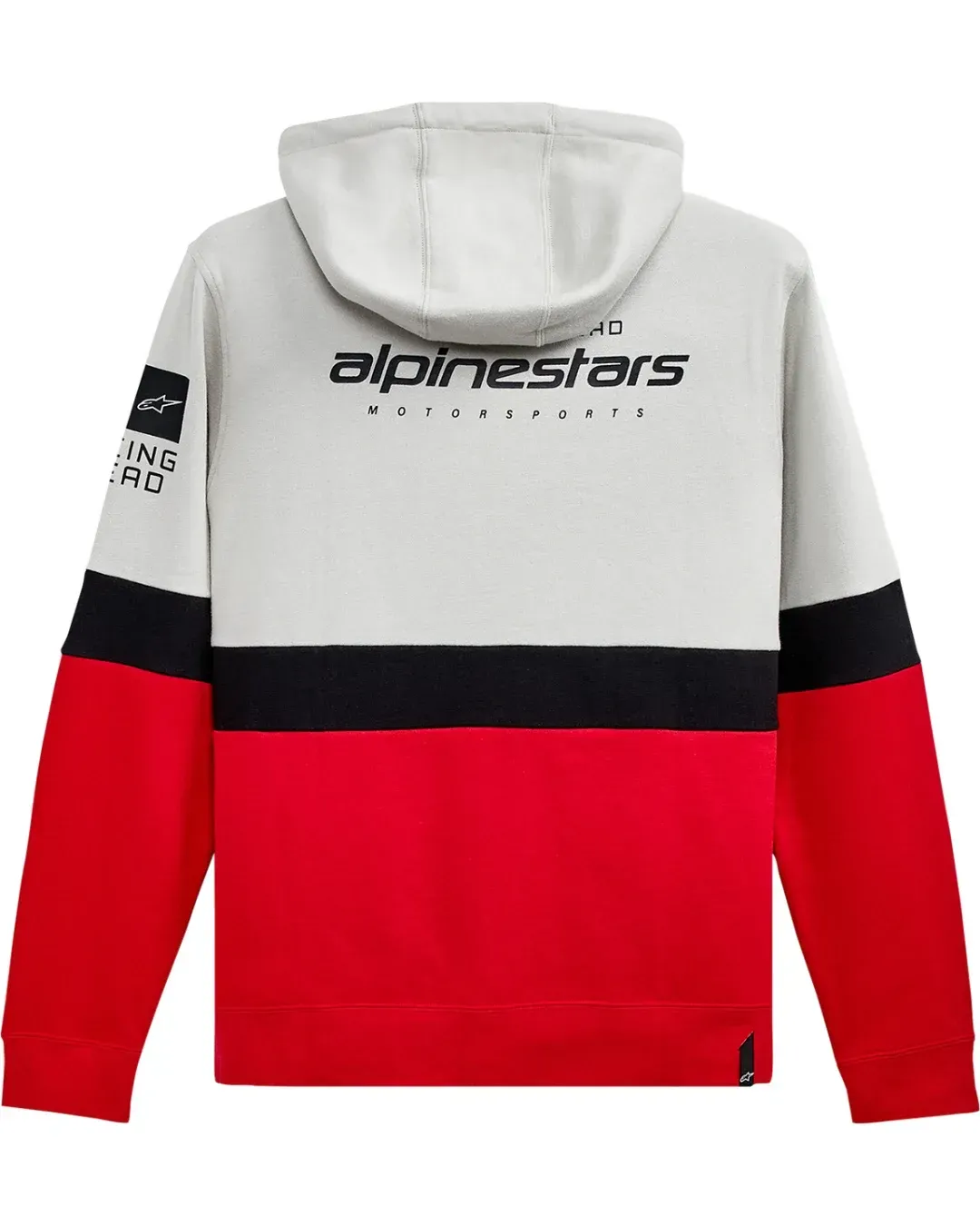 Мото суичър ALPINESTARS Position Zip Hoodie WHITE/RED/BLACK