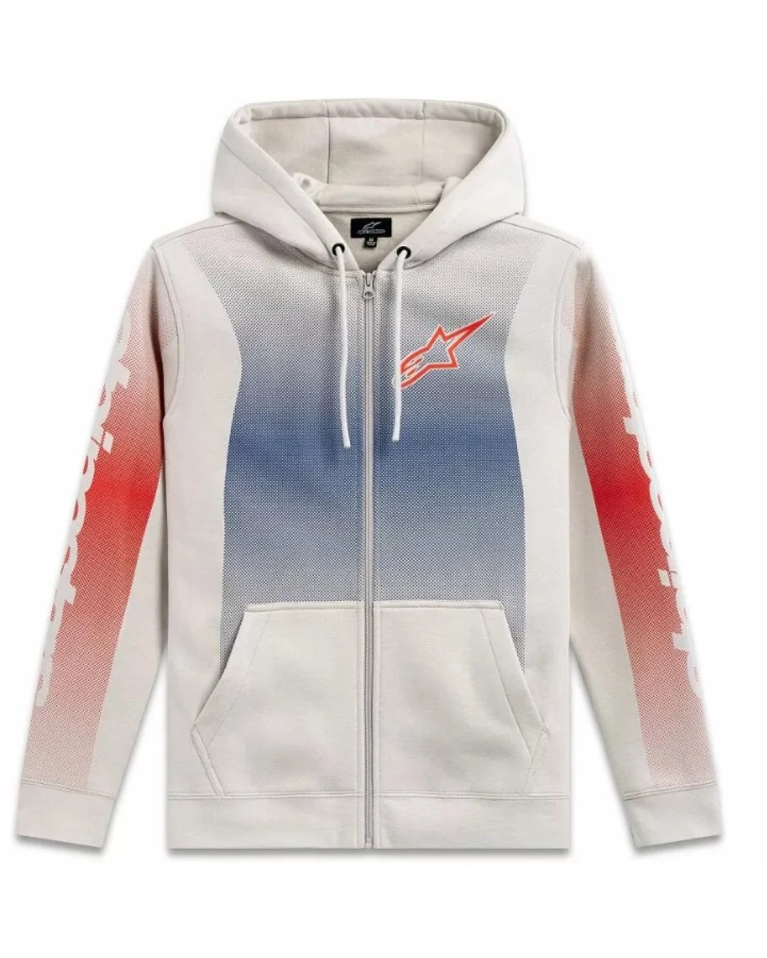 Мото суитшърт ALPINESTARS ARISING WHT/BLUE/RD