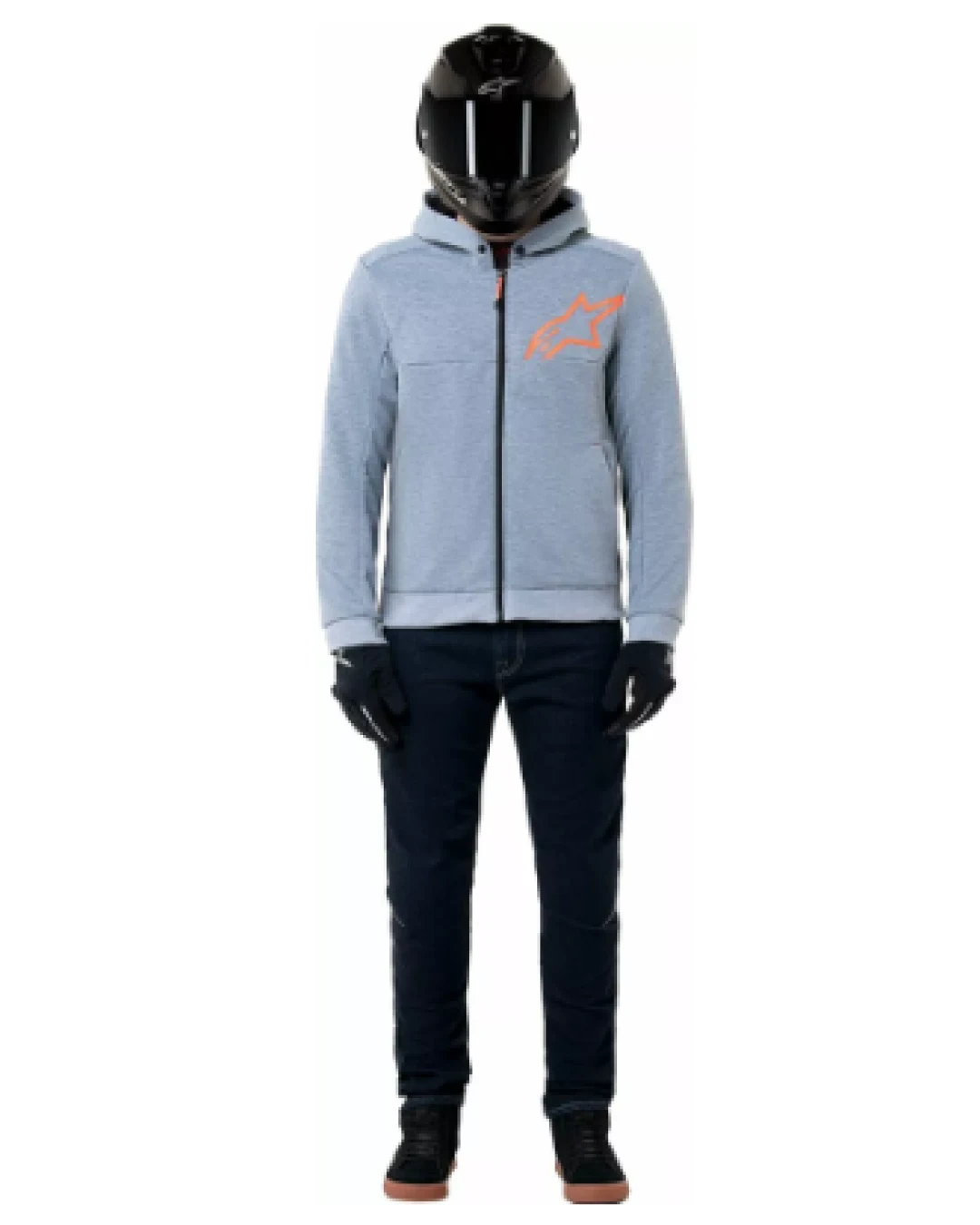Мото суитшърт ALPINESTARS CHROME V2 GRY/RED