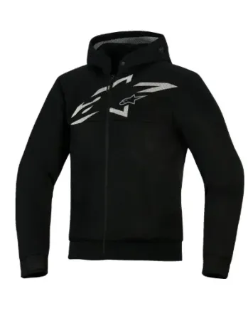Мото суитшърт ALPINESTARS HOODIE CHROME SUPERAIR BLACK/GRAY/WH