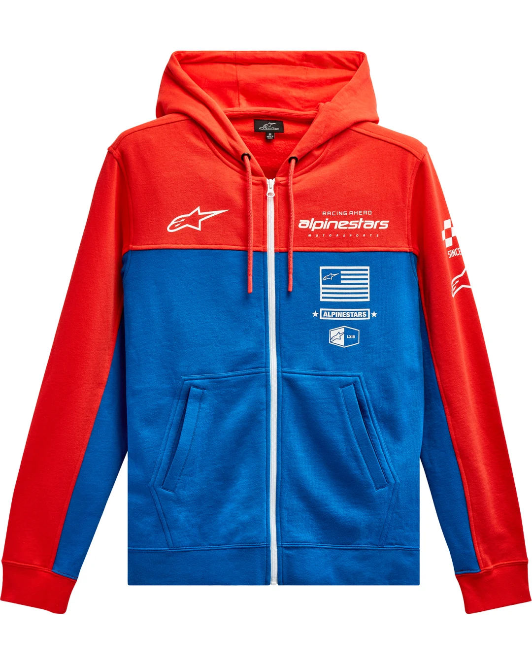 Мото суитшърт ALPINESTARS HOODIE H-BLOCK RED/BLU
