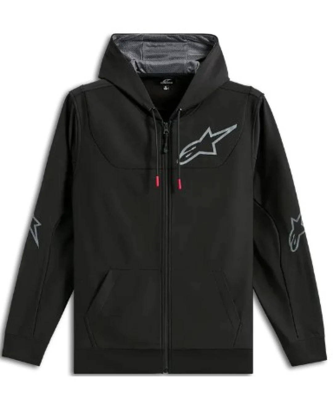 Мото суитшърт ALPINESTARS HOODIE ZIP SESSIONS V3 BLACK/GRAY