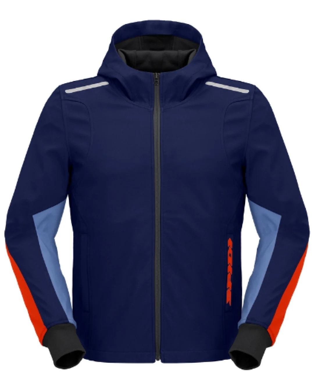 Мото суитшърт SPIDI HOODIE ARMOR LIGHT Navy/Red