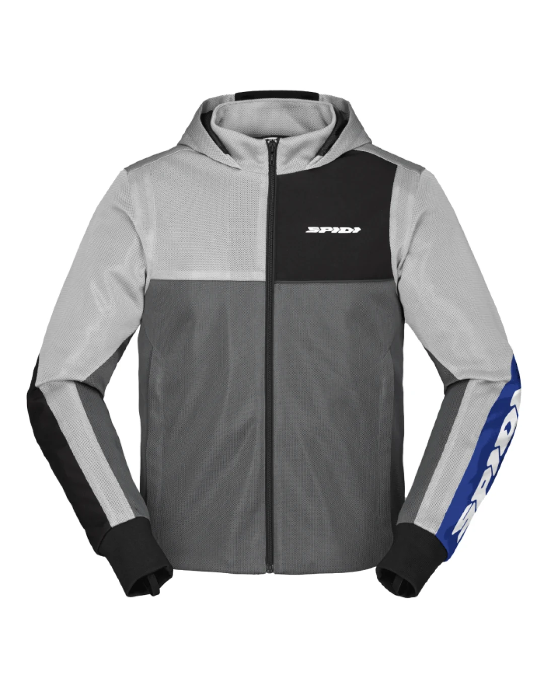 Мото суитшърт SPIDI HOODIE NET GRAY/BLUE