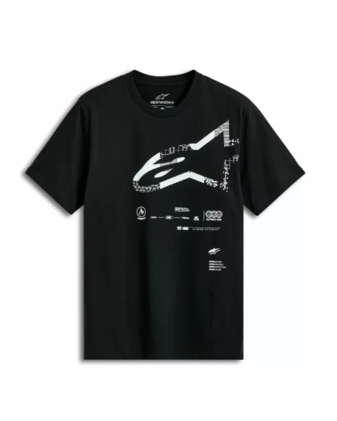 Мото тениска ALPINESTARS CSF GEOGRAFICA BLACK