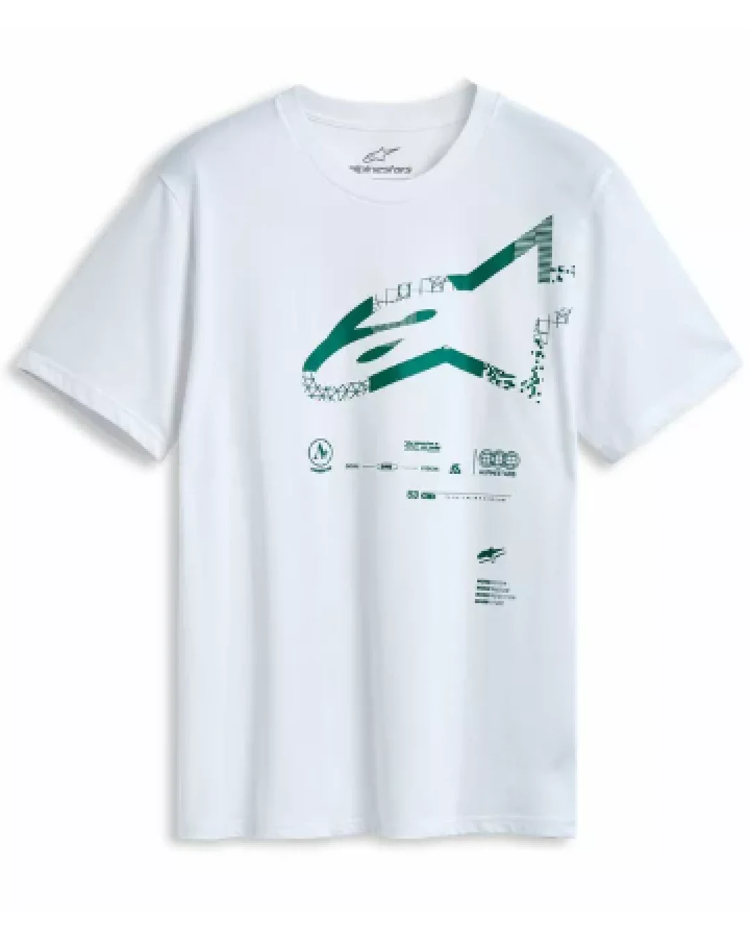Мото тениска ALPINESTARS CSF GEOGRAFICA WHITE