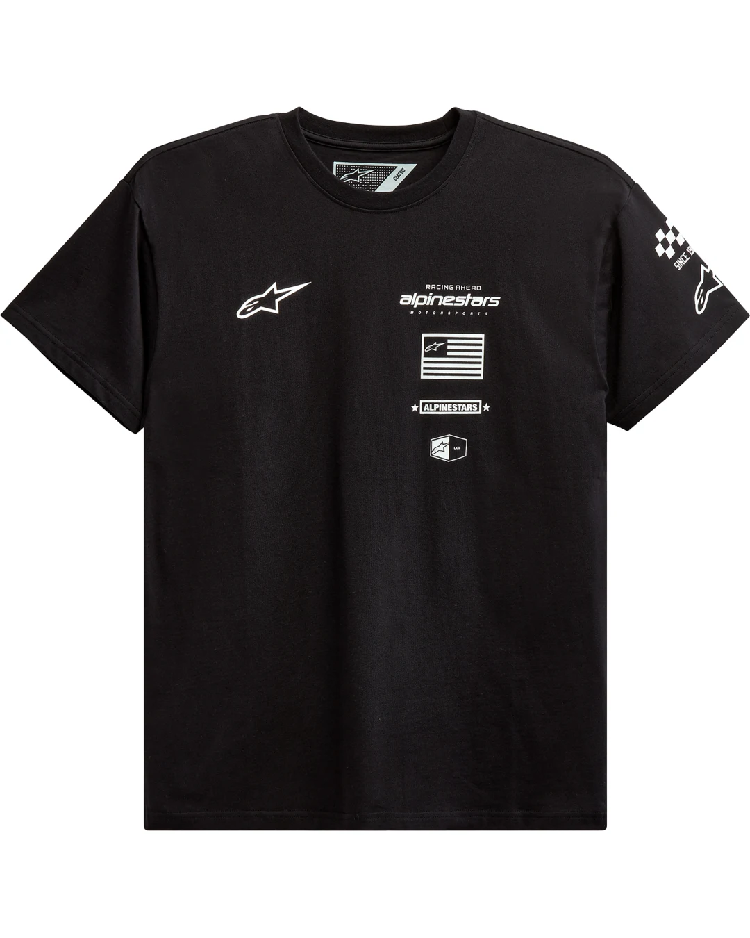 Мото тениска ALPINESTARS TEE H-BLOCK BLACK