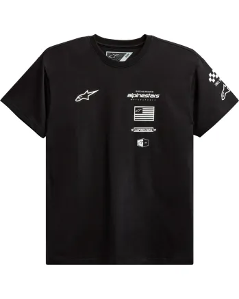 Мото тениска ALPINESTARS TEE H-BLOCK BLACK