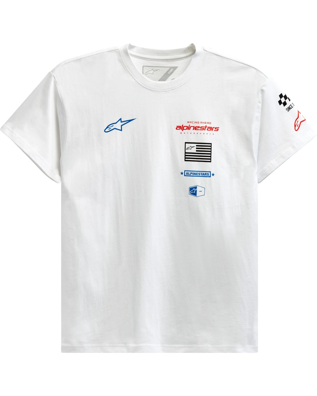 Мото тениска ALPINESTARS TEE H-BLOCK WHITE