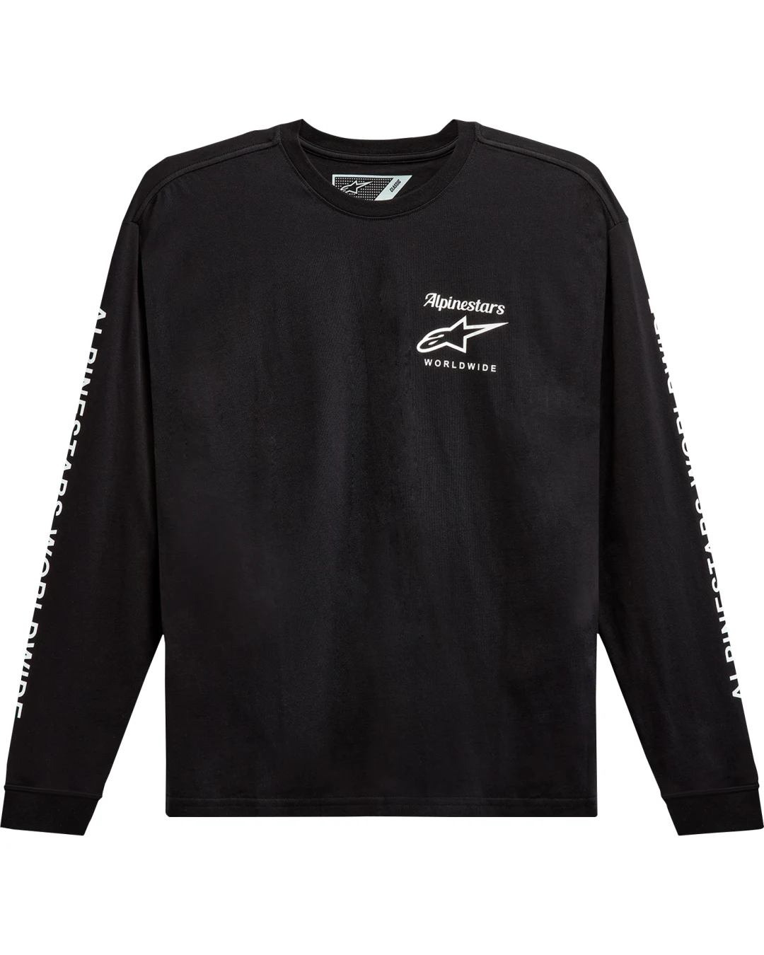 Мото тениска ALPINESTARS TEE LS AUTHENTIC WorldWide BLACK