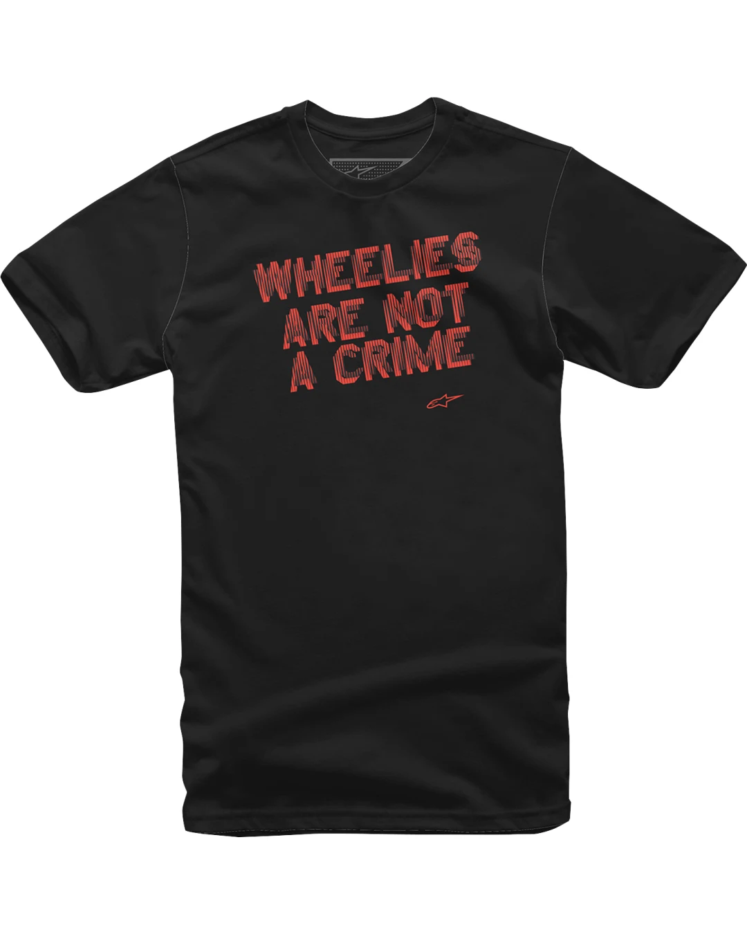 Мото тениска ALPINESTARS TEE Wheelies BLACK