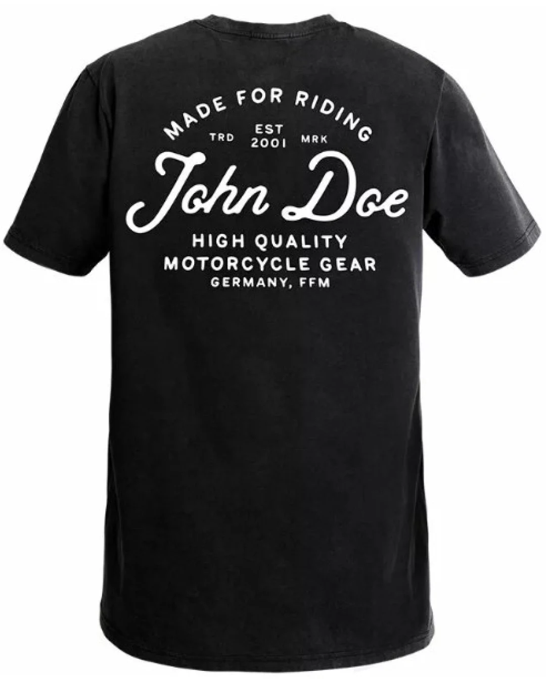 Мото тениска JOHN DOE JD LETTERING BK