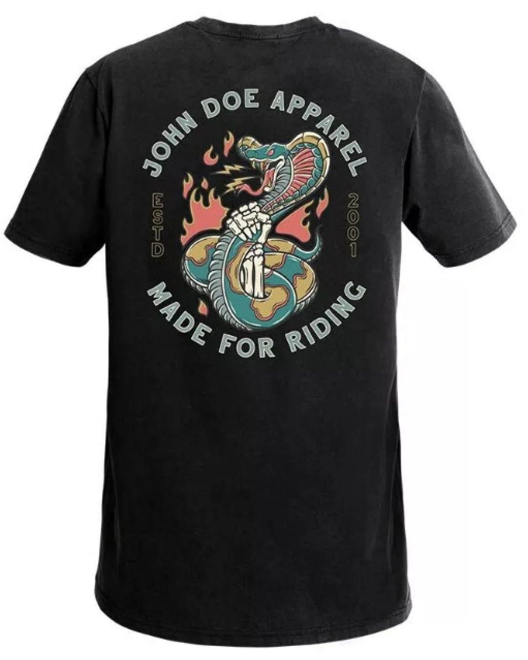 Мото тениска JOHN DOE SNAKE II BK