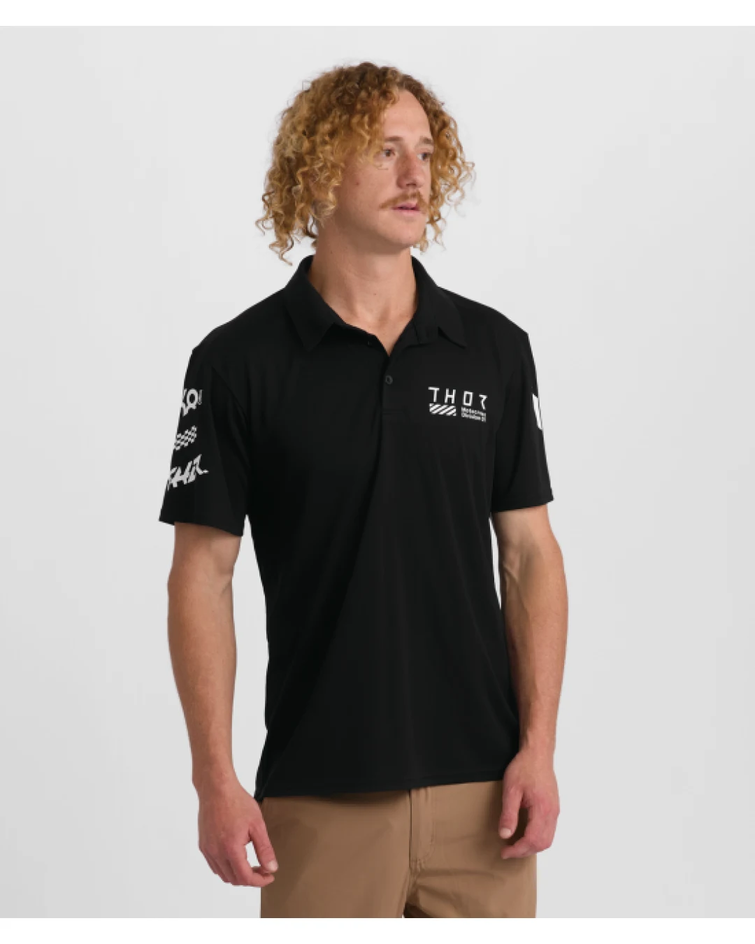 Мото тениска THOR POLO CORPO BLACK
