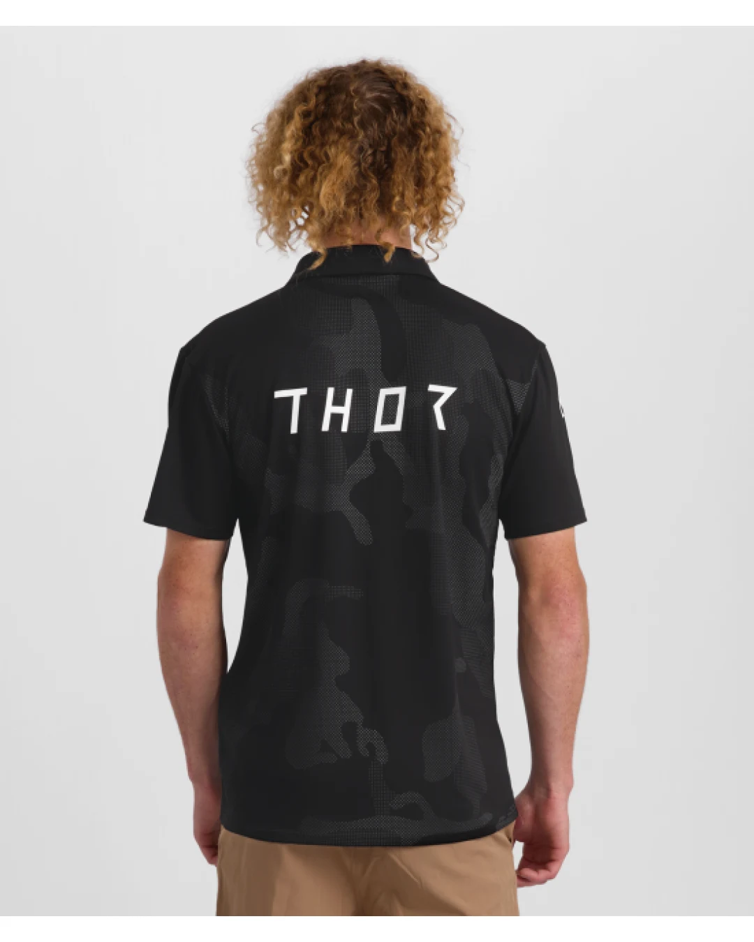Мото тениска THOR POLO CORPO BLACK