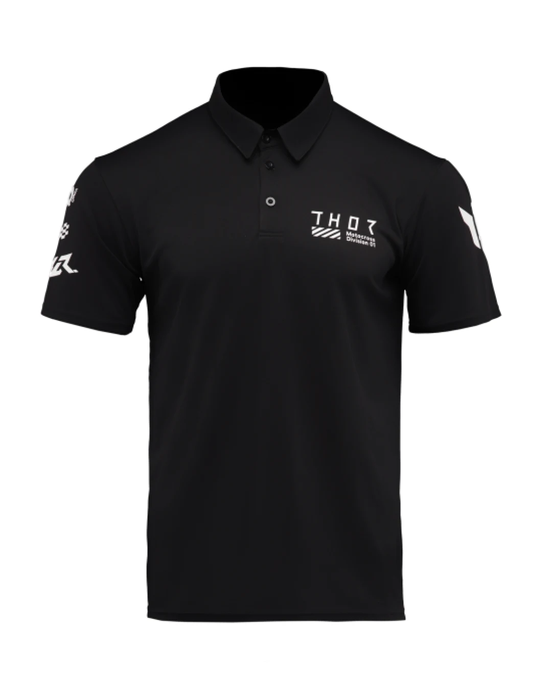 Мото тениска THOR POLO CORPO BLACK