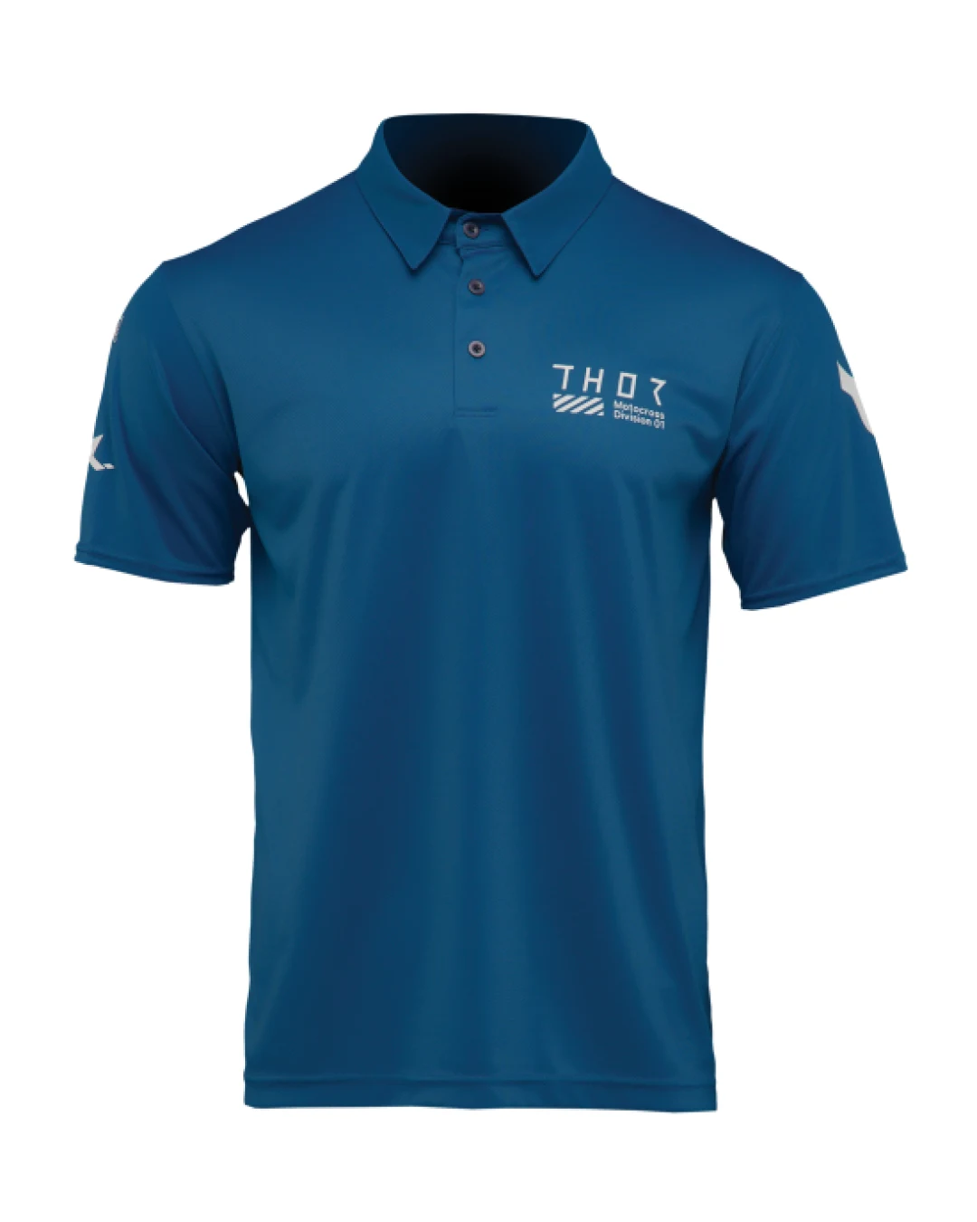 Мото тениска THOR POLO CORPO STORM BLUE