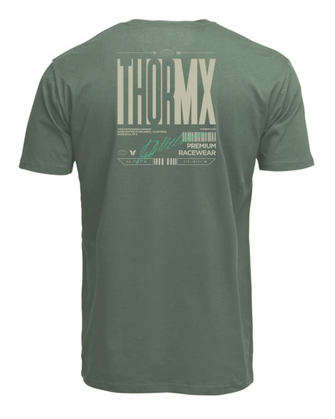 Мото тениска THOR SIGNATURE OLIVE