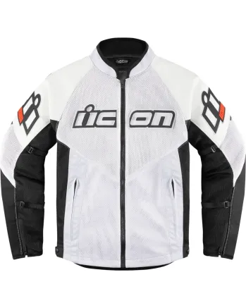 Мото яке ICON MESH AF LEATHER CE WHITE