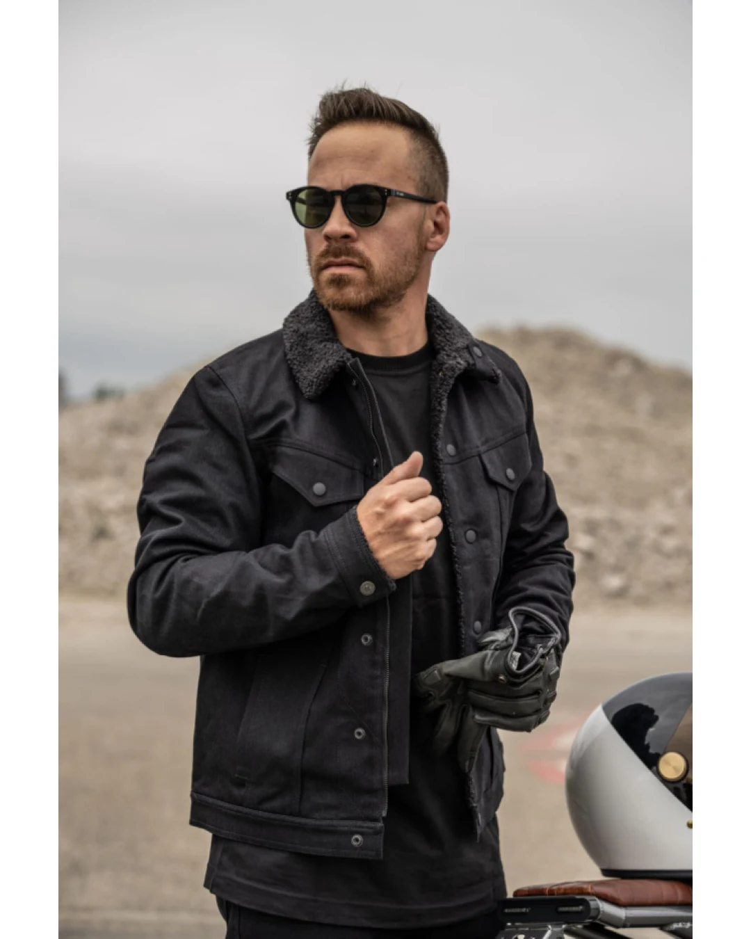 Мото яке PANDO MOTO HUSKY JACKET BLACK