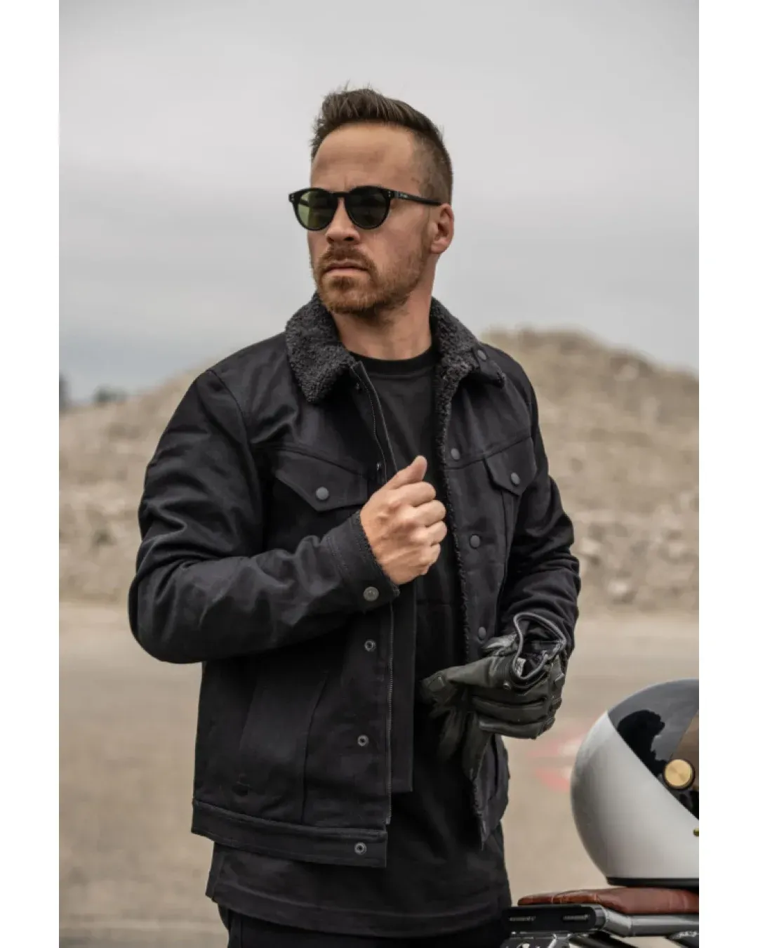 Мото яке PANDO MOTO HUSKY JACKET BLACK